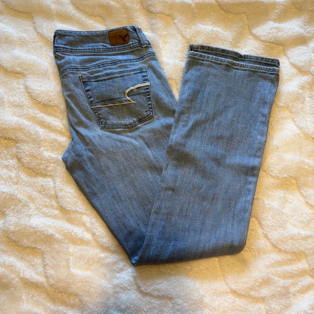 American Eagle Outfitters Women's Boot Cut Jeans - Medium Blue